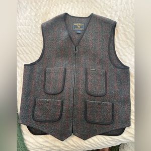 Vintage Woolrich plaid wool vest